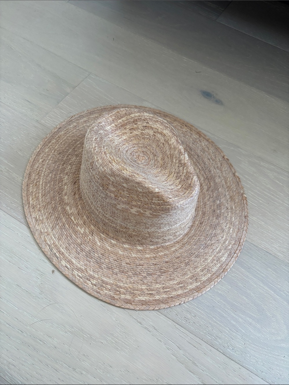 Lack Of Color Woven Fedora in Natural Tan